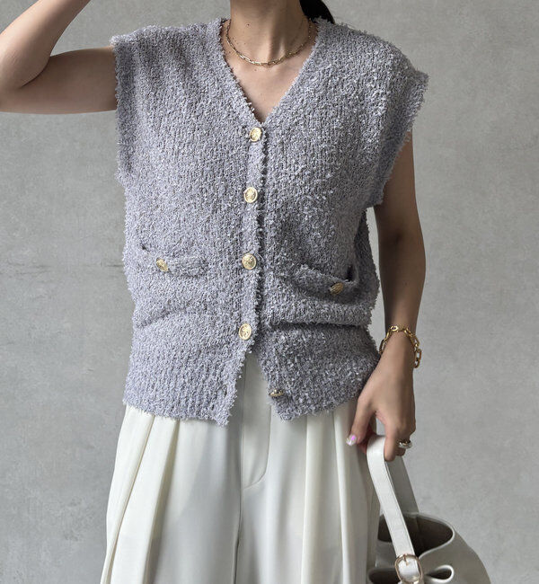  「【WEB限定】ニットベスト」|ニット・セーター|