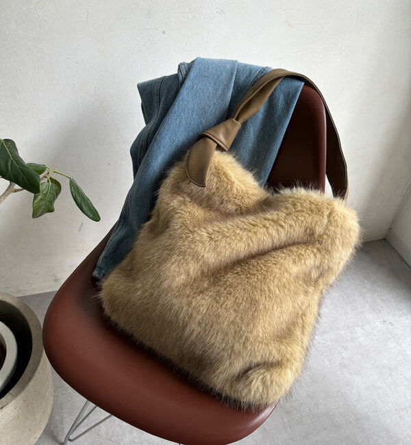  「ミンク風エコファートート」|トートバッグ|