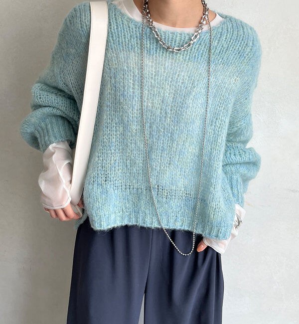  「【新色追加】モヘヤメッシュプルオーバー」|ニット・セーター|
