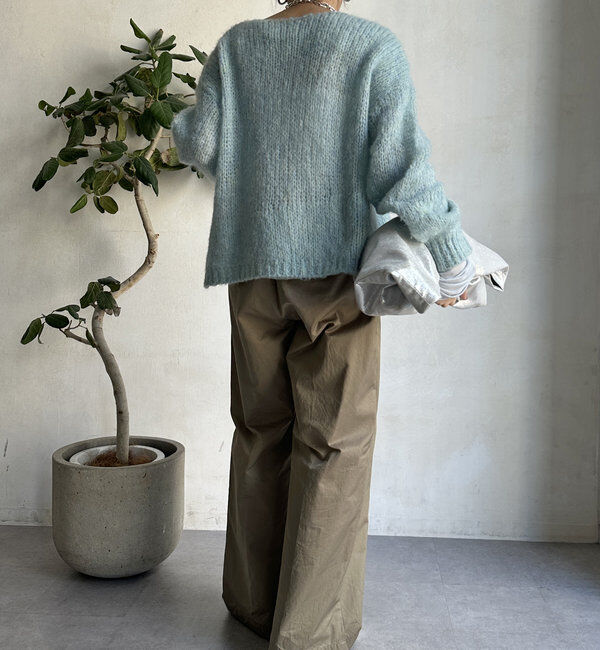  「【新色追加】モヘヤメッシュプルオーバー」|ニット・セーター|