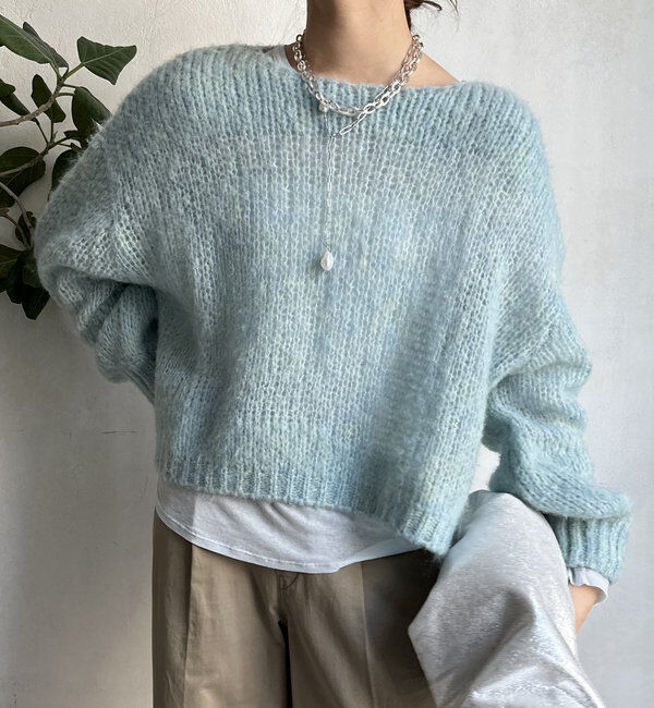  「【新色追加】モヘヤメッシュプルオーバー」|ニット・セーター|