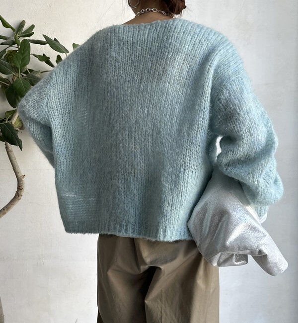  「【新色追加】モヘヤメッシュプルオーバー」|ニット・セーター|