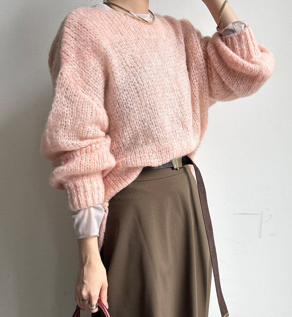  「【新色追加】モヘヤメッシュプルオーバー」|ニット・セーター|