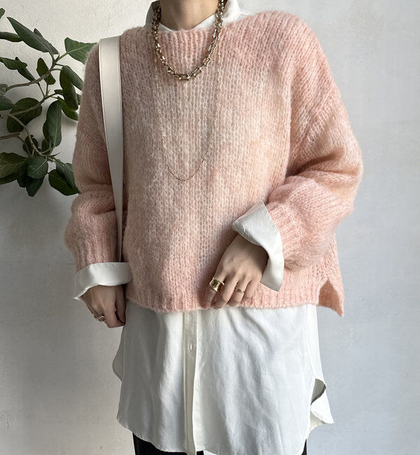  「【新色追加】モヘヤメッシュプルオーバー」|ニット・セーター|