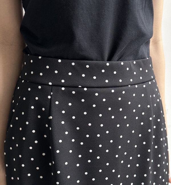  「【WEB限定】ドットタイトスカート」|スカート|