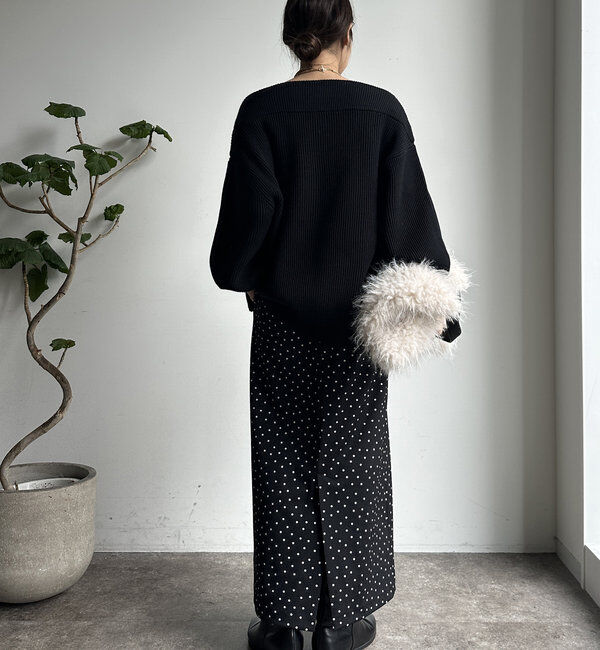  「【WEB限定】ドットタイトスカート」|スカート|