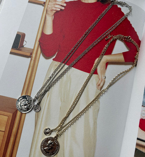  「ダブルコイン2連ネックレス」|ネックレス|