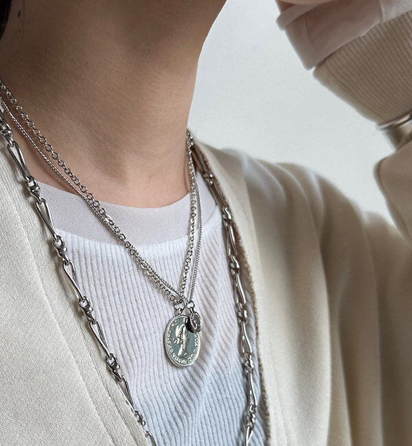  「ダブルコイン2連ネックレス」|ネックレス|