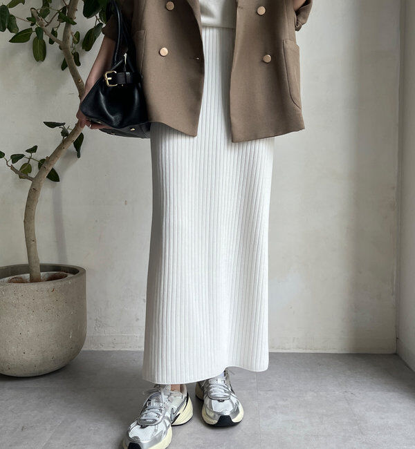  「リブニットタイトスカート」|スカート|