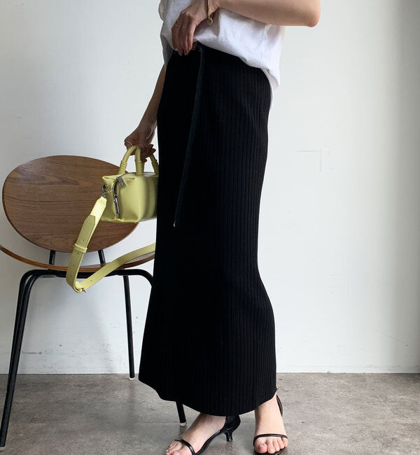  「リブニットタイトスカート」|スカート|