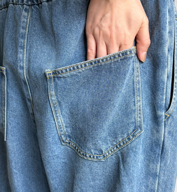  「テンセルデニムジャンプスーツ」|ワンピース|