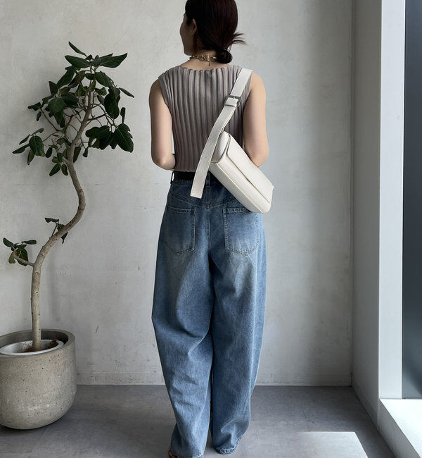  「【WEB限定】ワイドリブニットタンク」|ニット・セーター|