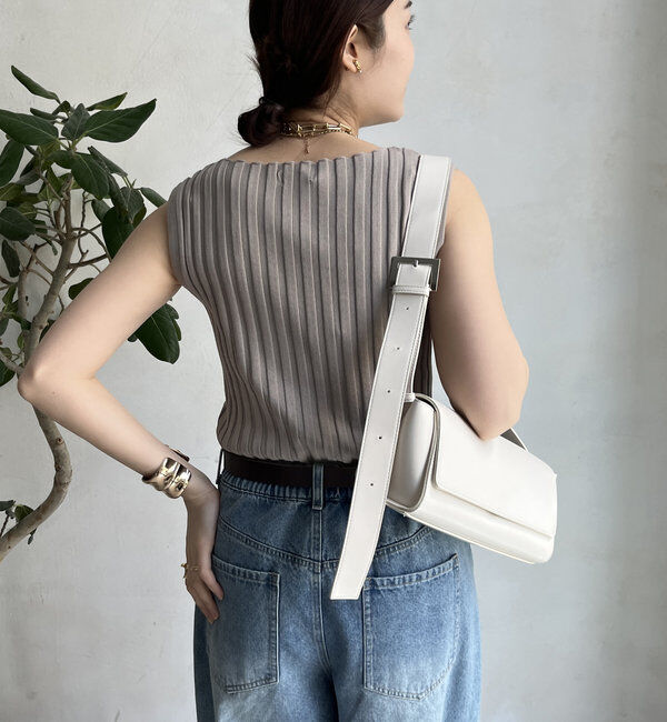  「【WEB限定】ワイドリブニットタンク」|ニット・セーター|