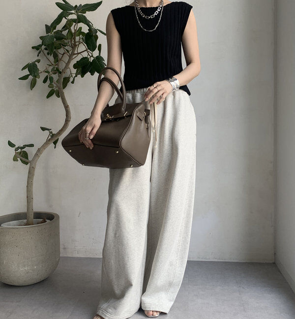  「【WEB限定】ワイドリブニットタンク」|ニット・セーター|