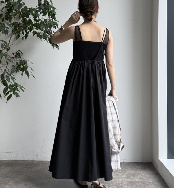  「深Vタンクボリュームワンピース」|ワンピース|