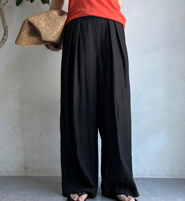  「シャンブレータックワイドパンツ」|チノ|