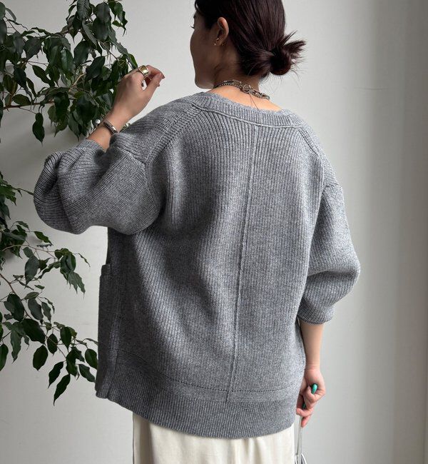  「ジップニットカーディガン」|カーディガン|