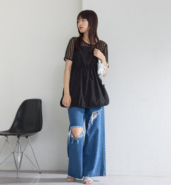 「シアーレースプルオーバー」|シャツ・ブラウス|