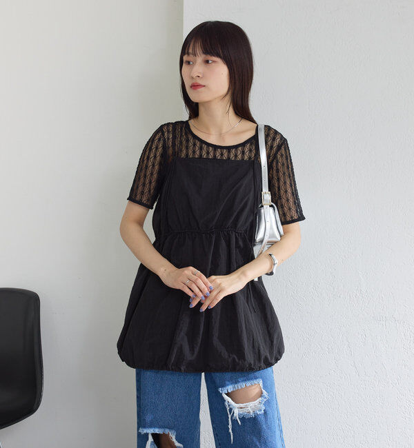  「シアーレースプルオーバー」|シャツ・ブラウス|