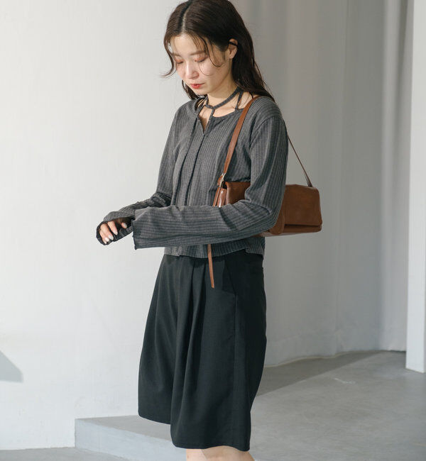  「タックハーフパンツ」|チノ|