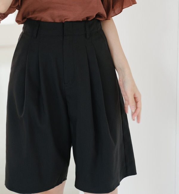  「タックハーフパンツ」|チノ|