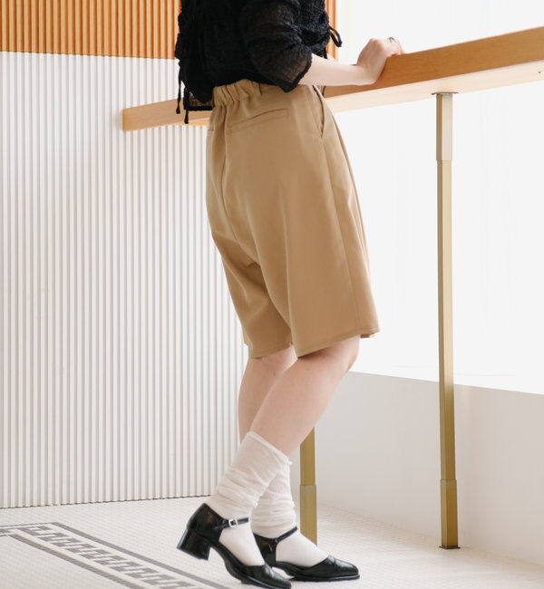  「タックハーフパンツ」|チノ|