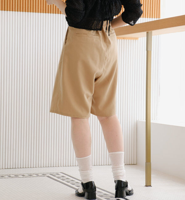  「タックハーフパンツ」|チノ|