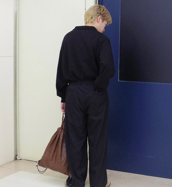  「*【WHIMSIC】ブラッシュドヤーンニットポロシャツ」|ニット・セーター|