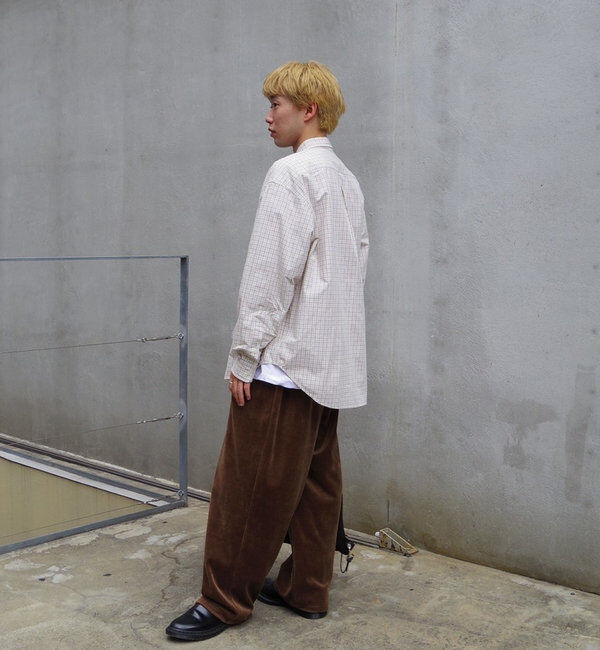  「【WHIMSIC/2サイズ/SETUP対応】ベロアルーズフィットイージーパンツ」|チノ|