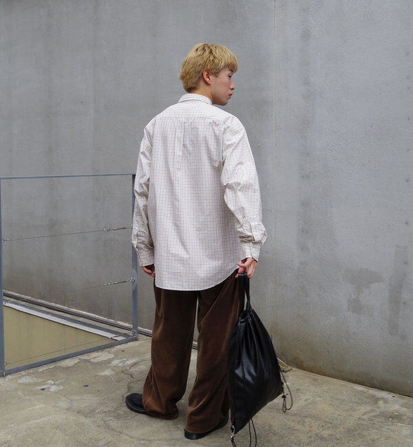  「【WHIMSIC/2サイズ/SETUP対応】ベロアルーズフィットイージーパンツ」|チノ|