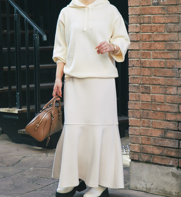  「《セットアップ対応可》アルパカタッチニットフーディー」|ニット・セーター|