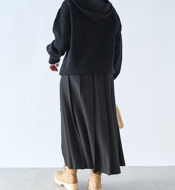  「《セットアップ対応可》アルパカタッチニットフーディー」|ニット・セーター|