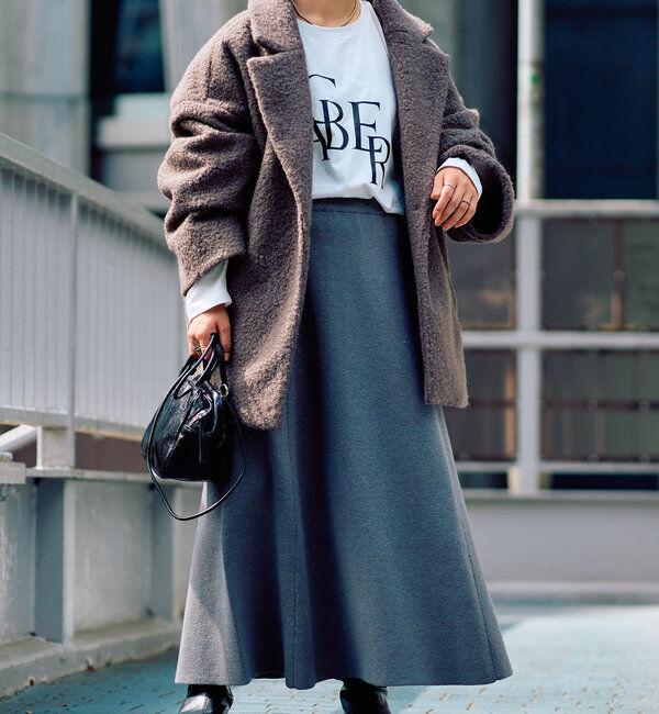  「《羽織るだけで様になる！》テーラードミドルコート」|その他|