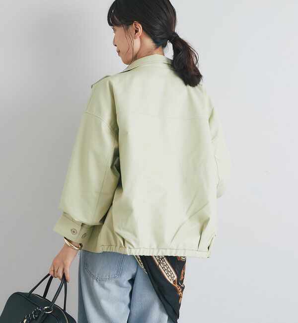  「フェイクレザーオーバーブルゾン」|その他|