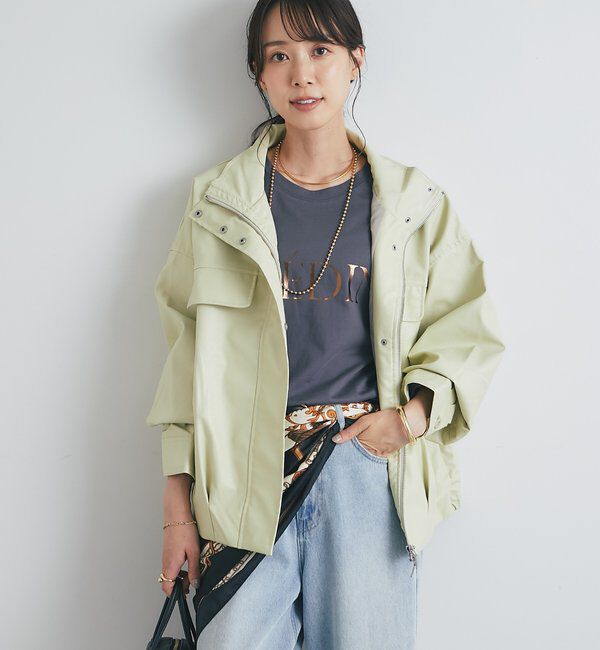  「フェイクレザーオーバーブルゾン」|その他|