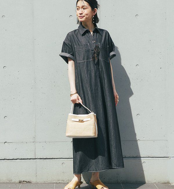  「ひねり金具レザーハンドルカゴバッグ」|クラッチバッグ|