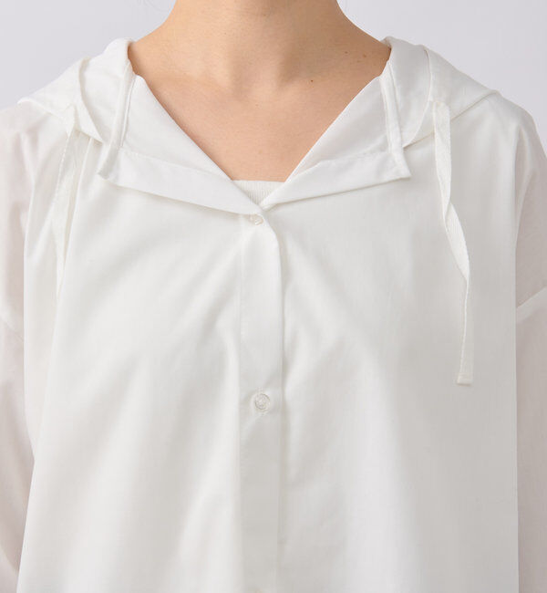  「《新色追加・オールシーズン活躍》ハイカウントフードブラウス」|シャツ・ブラウス|