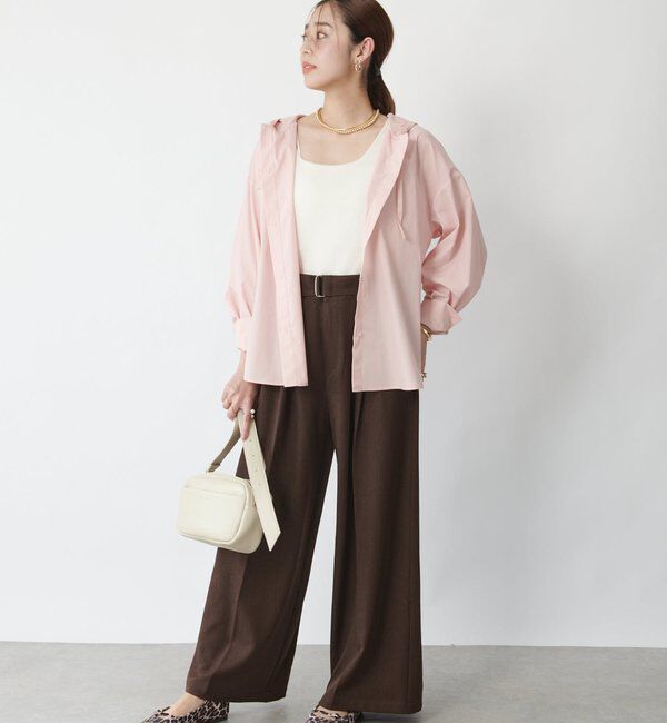  「《新色追加・オールシーズン活躍》ハイカウントフードブラウス」|シャツ・ブラウス|