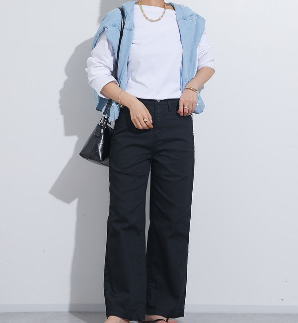  「シルケット風シンプルロンT」|Tシャツ・カットソー|