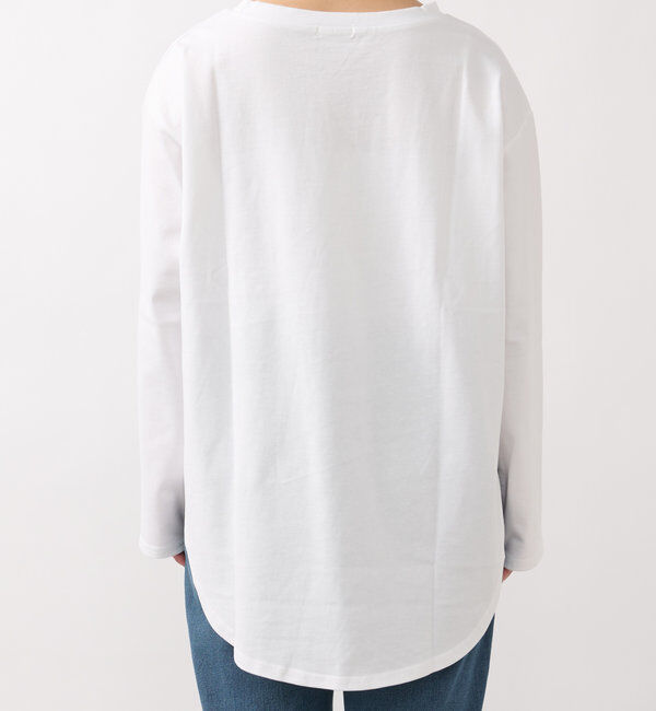  「シルケット風シンプルロンT」|Tシャツ・カットソー|