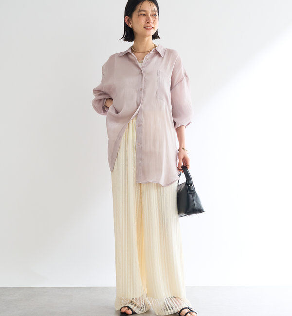  「《リラクシーな履き心地》ストレッチレースイージーパンツ」|その他|