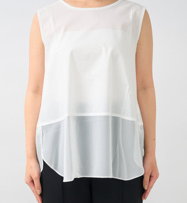  「裾シアータンク」|シャツ・ブラウス|