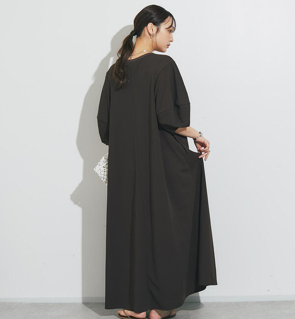  「《低身長サイズあり》バルーン袖カットジョーゼットフレアワンピース」|その他|