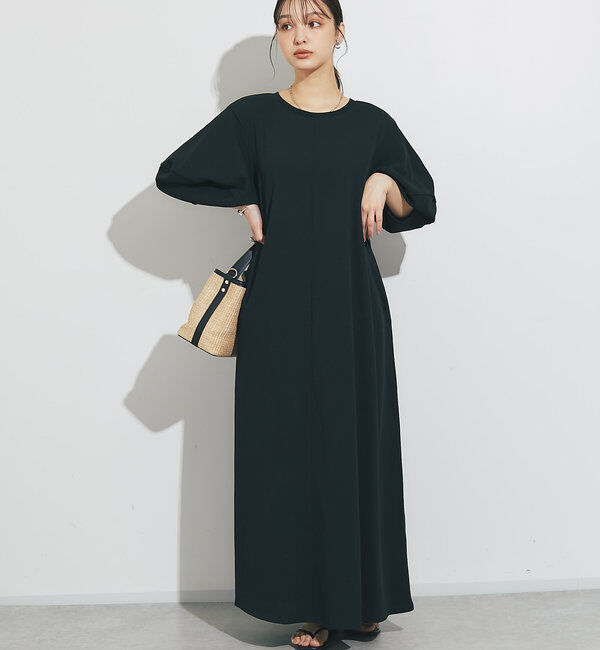  「《低身長サイズあり》バルーン袖カットジョーゼットフレアワンピース」|その他|