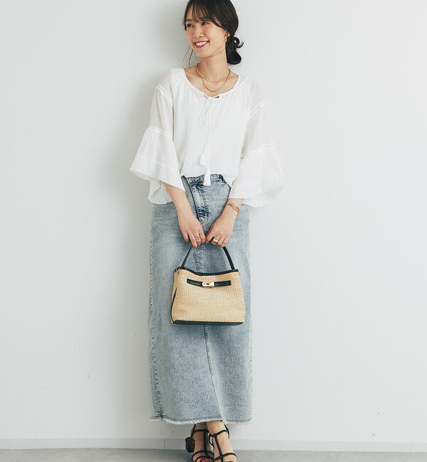  「タッセルフリルギャザーブラウス」|シャツ・ブラウス|