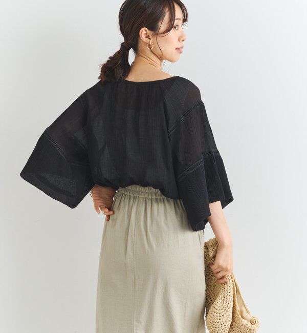  「タッセルフリルギャザーブラウス」|シャツ・ブラウス|