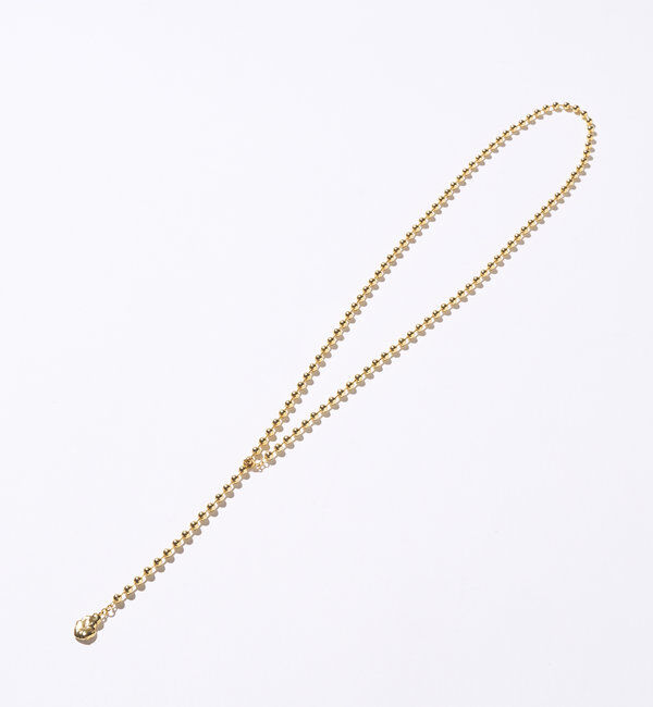  「トップメタルボールチェーンネックレス」|ブローチ・コサージュ|