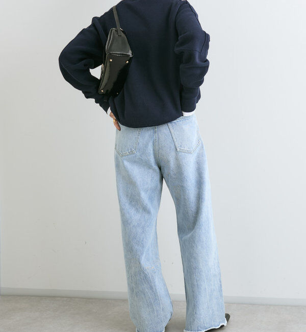  「【ウォッシャブル】スウェットライクニット」|ニット・セーター|