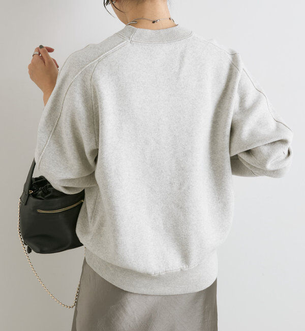  「【ウォッシャブル】スウェットライクニット」|ニット・セーター|