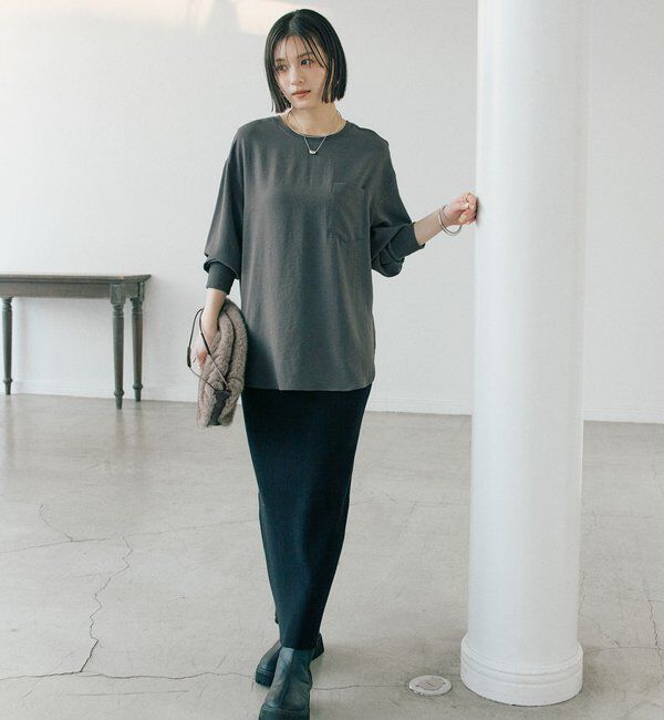  「予約【新色追加/マイナス3kg/レビュー高評価☆】リブタイトスカート」|スカート|